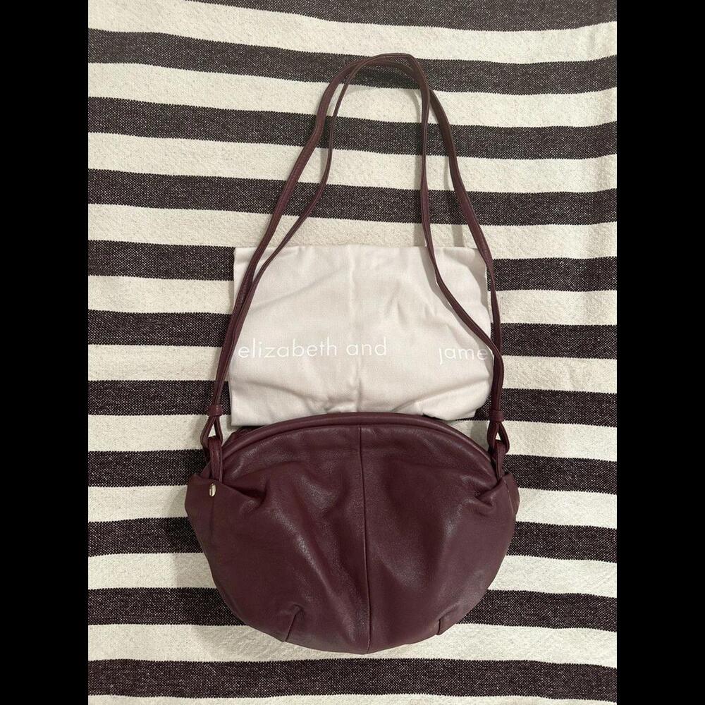 Elizabeth and James Burgundy Leather Bag